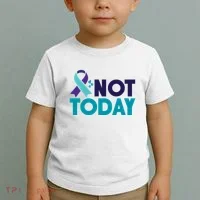 Not Today Suicide Prevention Ribbon Toddler T-Shirt thumb 2