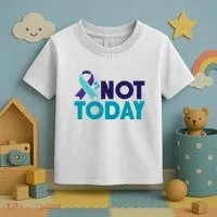 Not Today Suicide Prevention Ribbon Toddler T-Shirt thumb 3