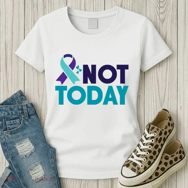 Not Today Suicide Prevention Ribbon Women's T-Shirt