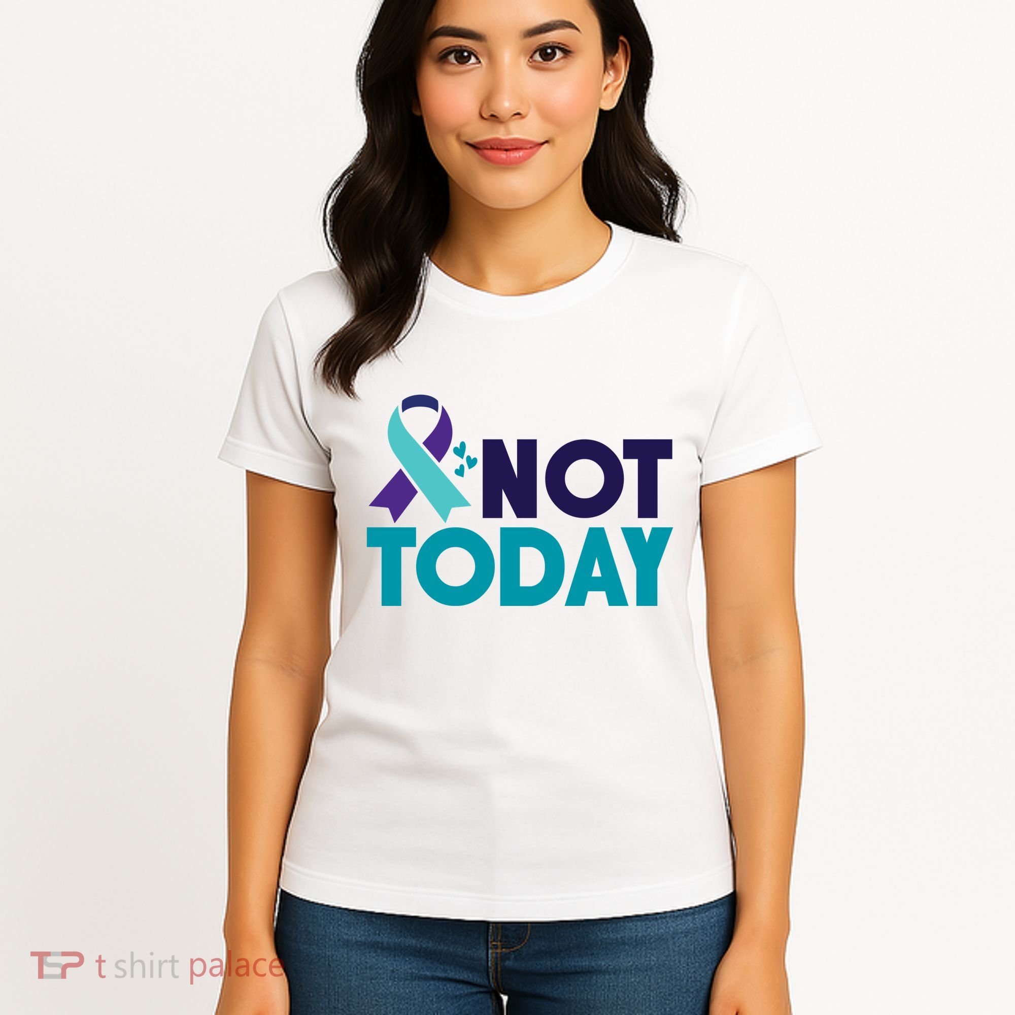 Not Today Suicide Prevention Ribbon Women's T-Shirt