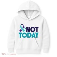 Not Today Suicide Prevention Ribbon Kids Hoodie thumb 0