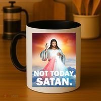 Not Today Satan Jesus Christ Christian Christianity Catholic Coffee Mug thumb 4
