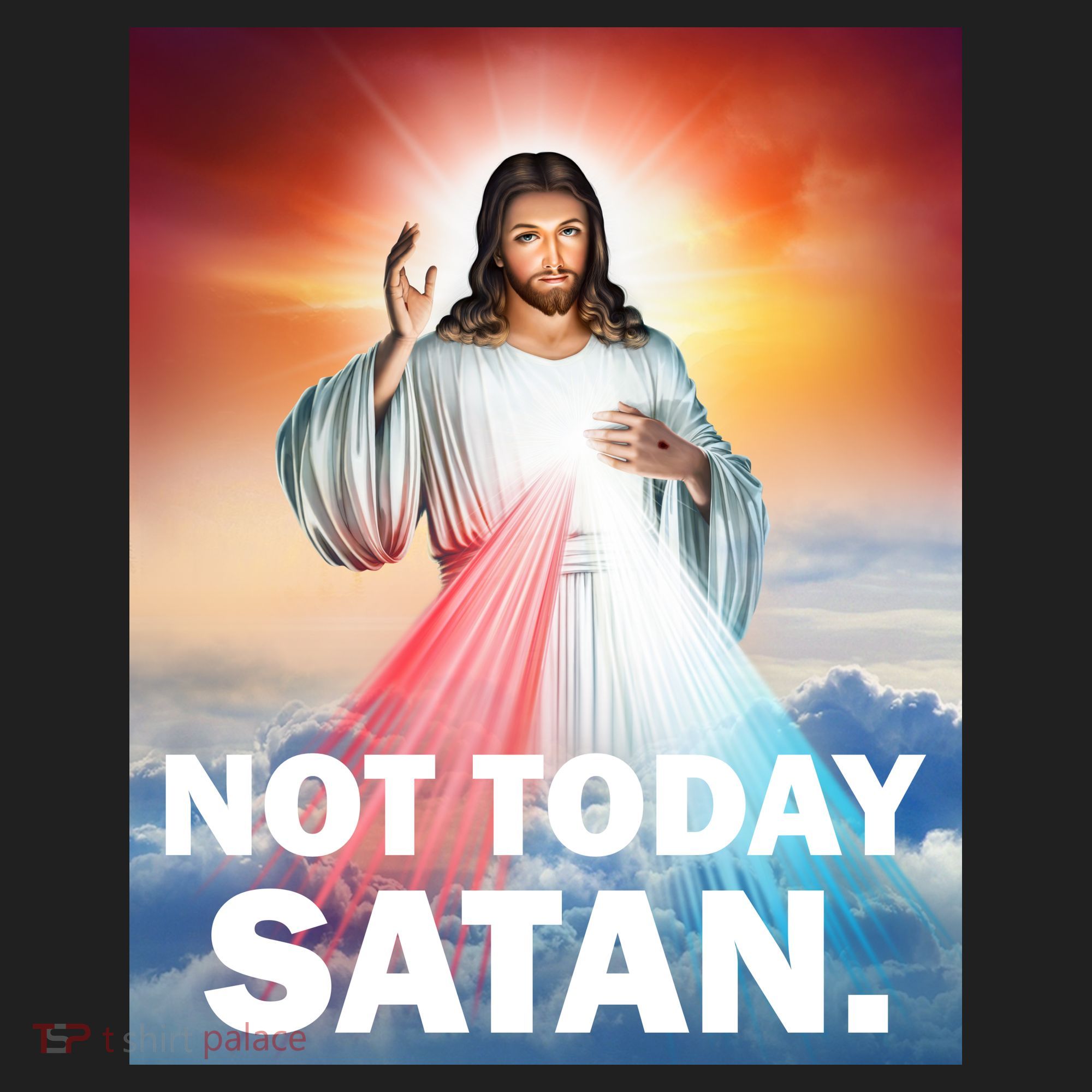 Not Today Satan Jesus Christ Christian Christianity Catholic Tumbler