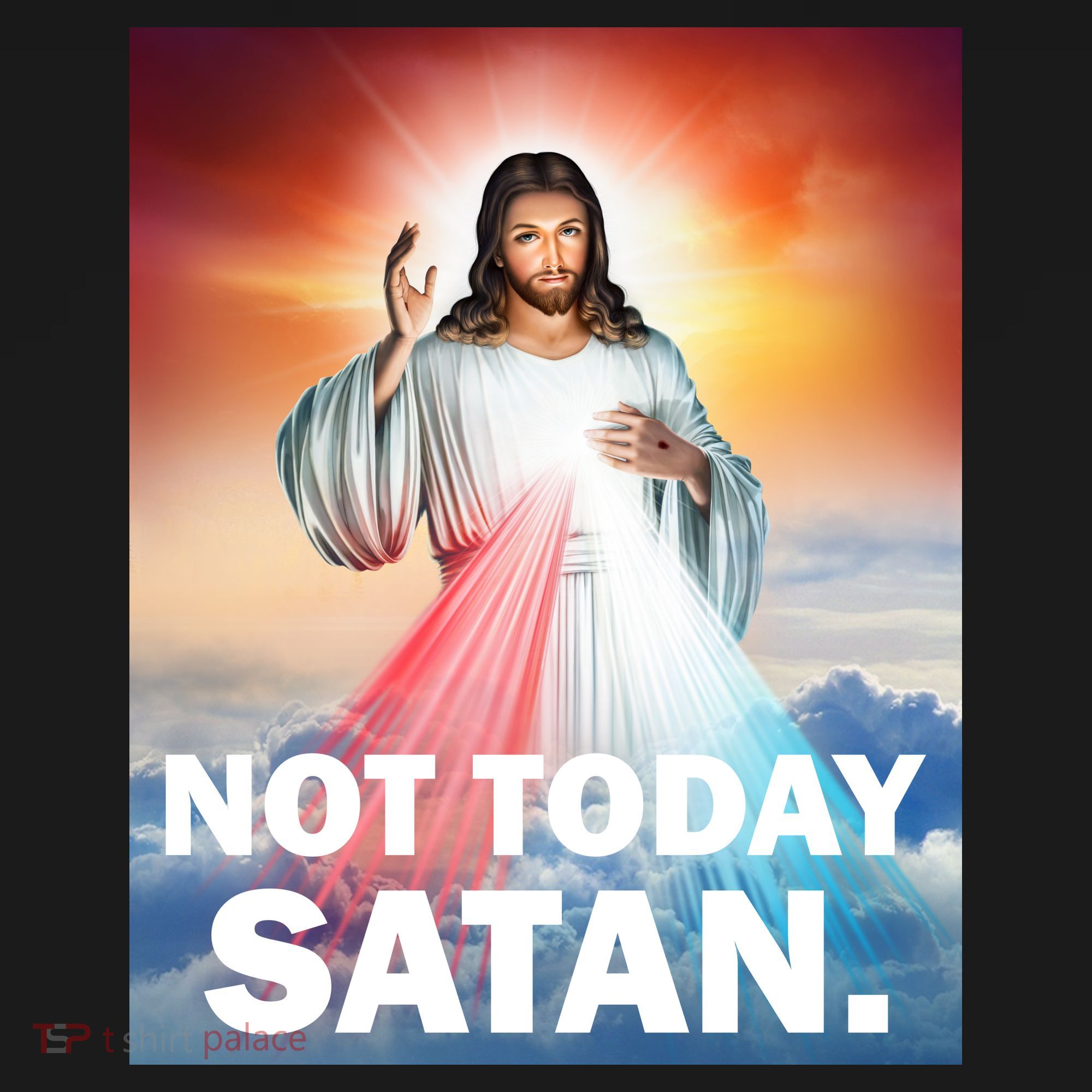 Not Today Satan Jesus Christ Christian Christianity Catholic Women's Tank Top