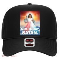 Not Today Satan Jesus Christ Christian Christianity Catholic Hat thumb 0