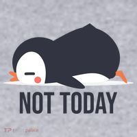 Not Today Seabird Funny Cute Women's Sweatshirt thumb 2