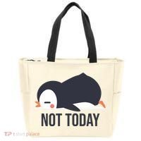 Not Today Seabird Funny Cute Tote Bag thumb 0