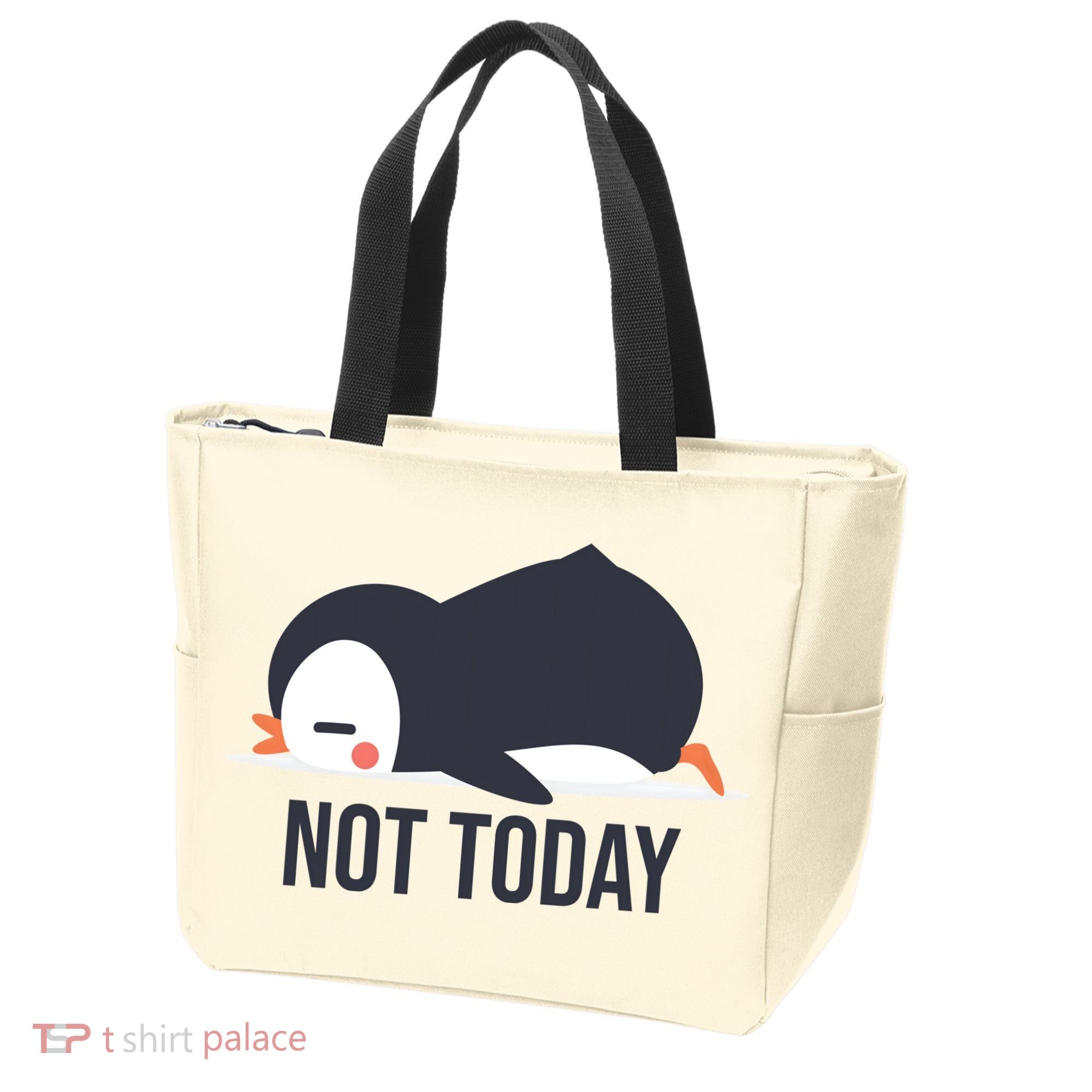 Not Today Seabird Funny Cute Tote Bag
