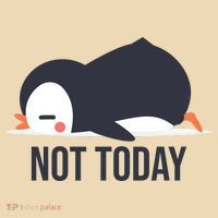 Not Today Seabird Funny Cute Tote Bag thumb 4