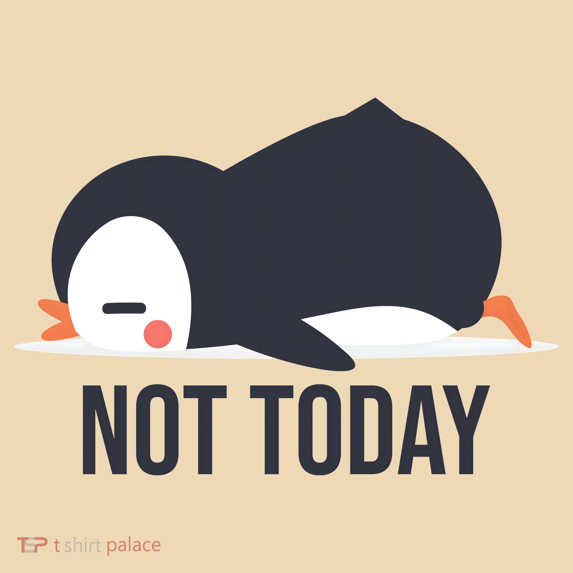 Not Today Seabird Funny Cute Tote Bag