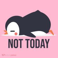 Not Today Seabird Funny Cute Coaster thumb 2