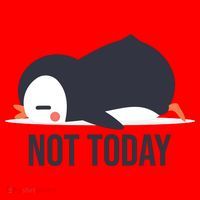 Not Today Seabird Funny Cute Santa Hat thumb 1