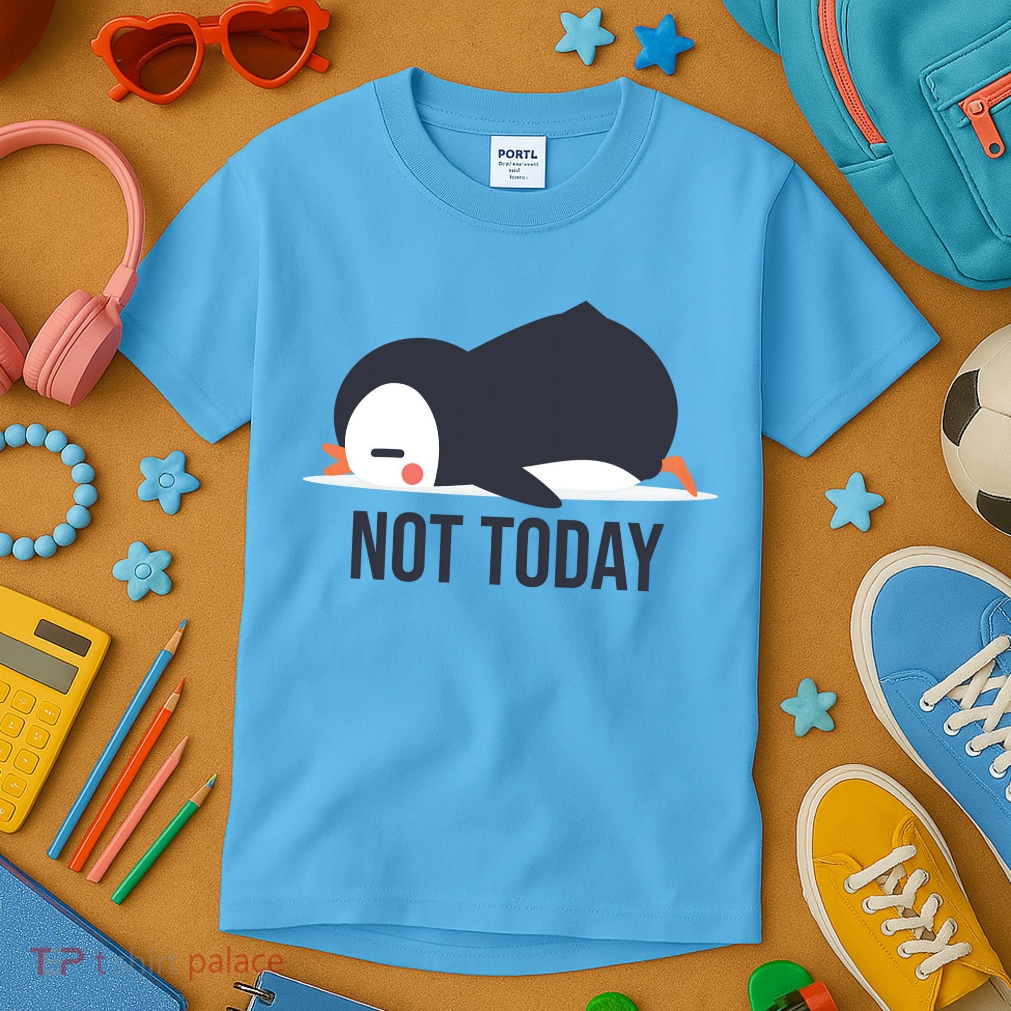 Not Today Seabird Funny Cute Kids T-Shirt