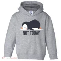 Not Today Seabird Funny Cute Toddler Hoodie thumb 0