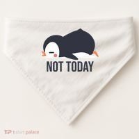 Not Today Seabird Funny Cute USA-Made Doggie Bandana thumb 0