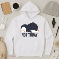 Not Today Seabird Funny Cute Hoodie thumb 3