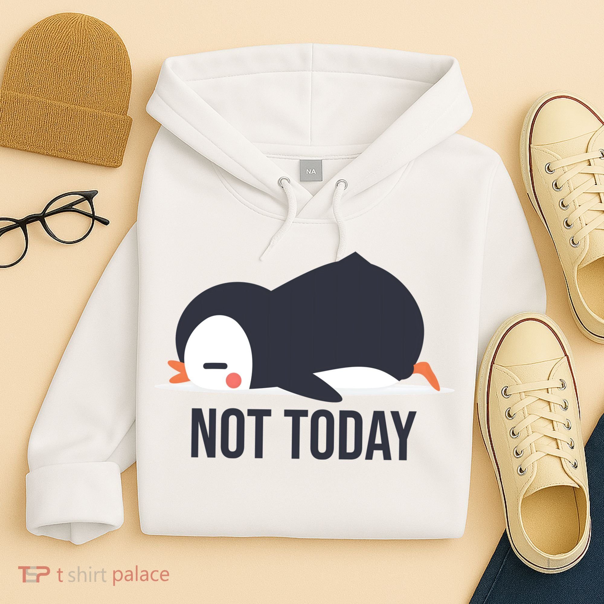 Not Today Seabird Funny Cute Hoodie