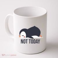 Not Today Seabird Funny Cute Coffee Mug thumb 0