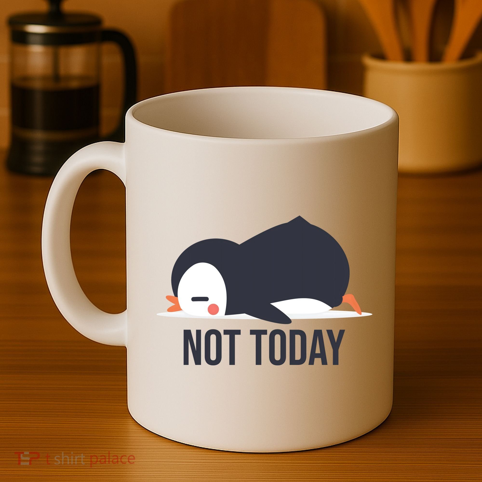 Not Today Seabird Funny Cute Coffee Mug