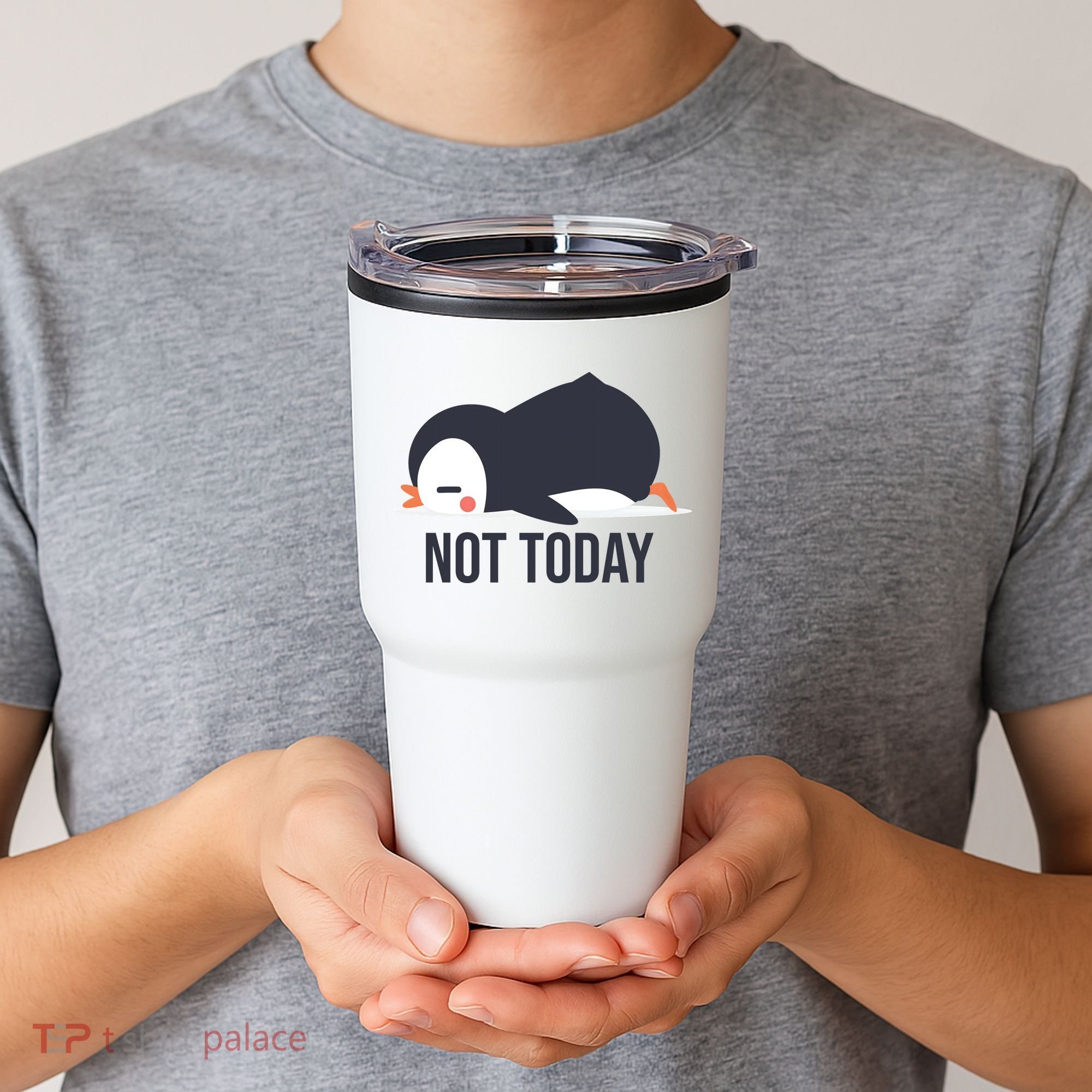 Not Today Seabird Funny Cute Tumbler