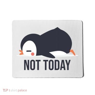 Not Today Seabird Funny Cute Mousepad