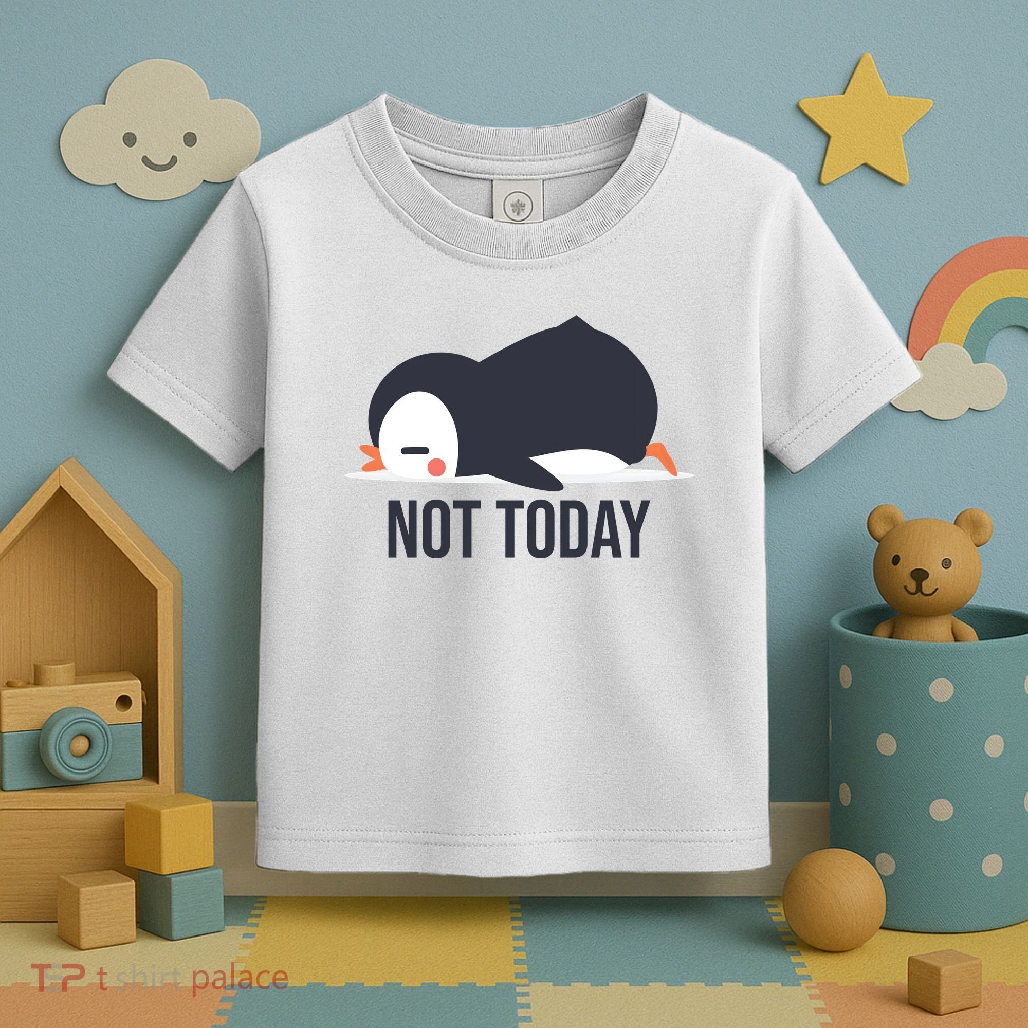 Not Today Seabird Funny Cute Toddler T-Shirt