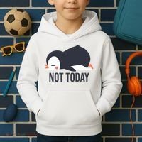 Not Today Seabird Funny Cute Kids Hoodie thumb 2