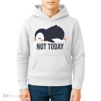 Not Today Seabird Funny Cute Kids Hoodie thumb 4