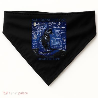 Nice Try SchröDingerS Cat Quantum Physics Humor Box USA-Made Doggie Bandana