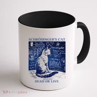 Nice Try SchröDingerS Cat Quantum Physics Humor Box Coffee Mug thumb 1