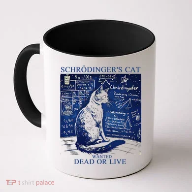 Nice Try SchröDingerS Cat Quantum Physics Humor Box Coffee Mug