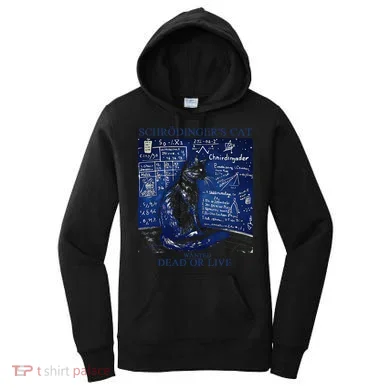 Nice Try SchröDingerS Cat Quantum Physics Humor Box Women's Hoodie