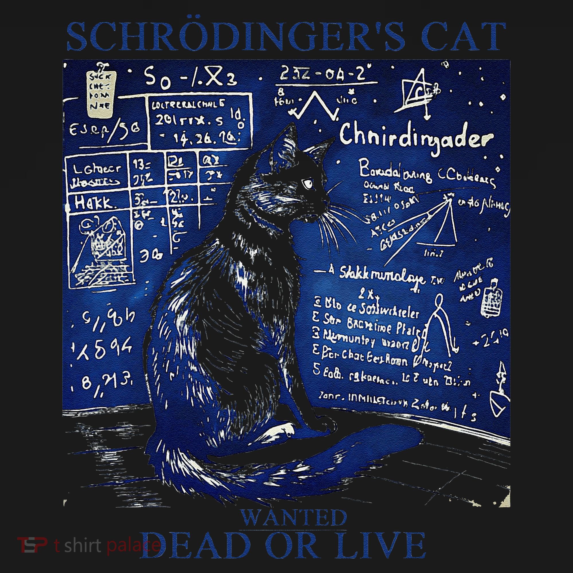 Nice Try SchröDingerS Cat Quantum Physics Humor Box Tank Top