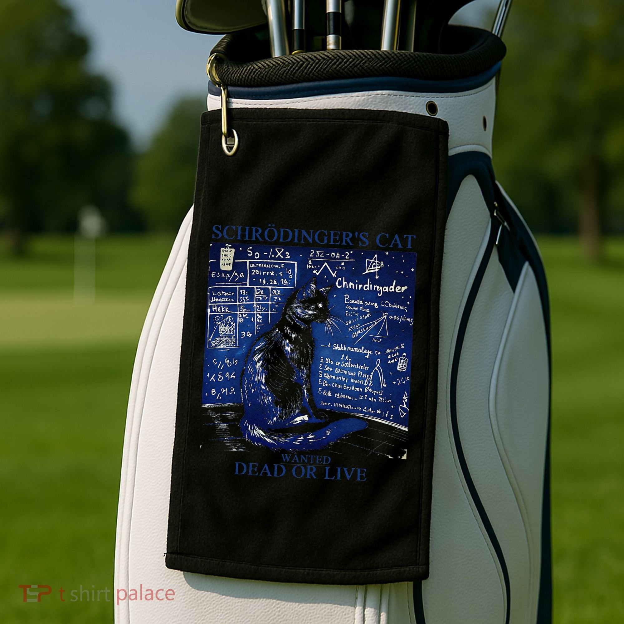 Nice Try SchröDingerS Cat Quantum Physics Humor Box Golf Towel