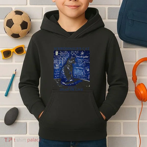 Nice Try SchröDingerS Cat Quantum Physics Humor Box Kids Hoodie
