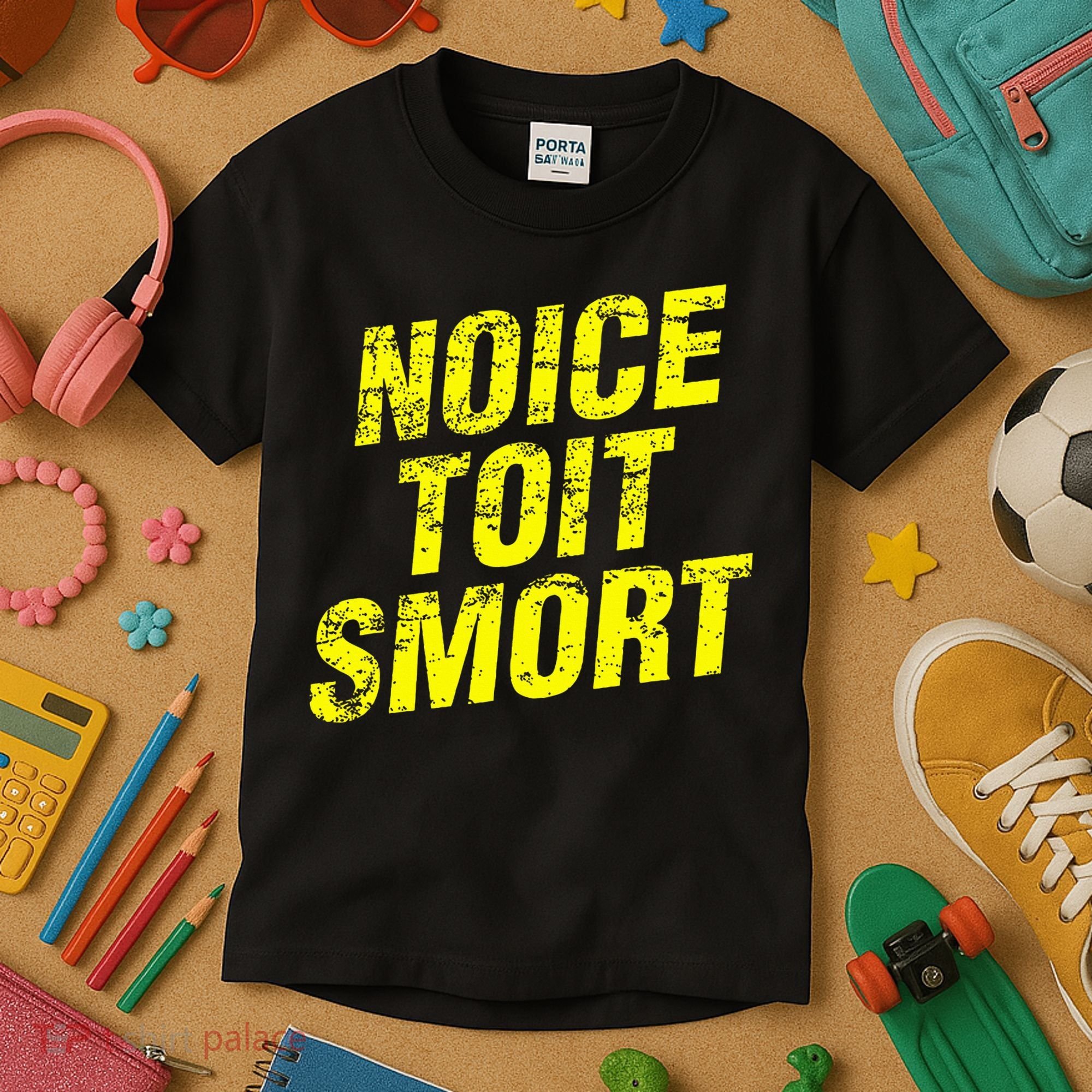 Noice Toit Smort Funny Saying Kids T-Shirt
