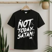Not Today Satan  Funny Anti Satan Gift T-Shirt thumb 2