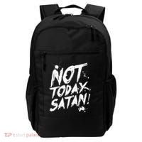 Not Today Satan  Funny Anti Satan Gift Backpack thumb 0