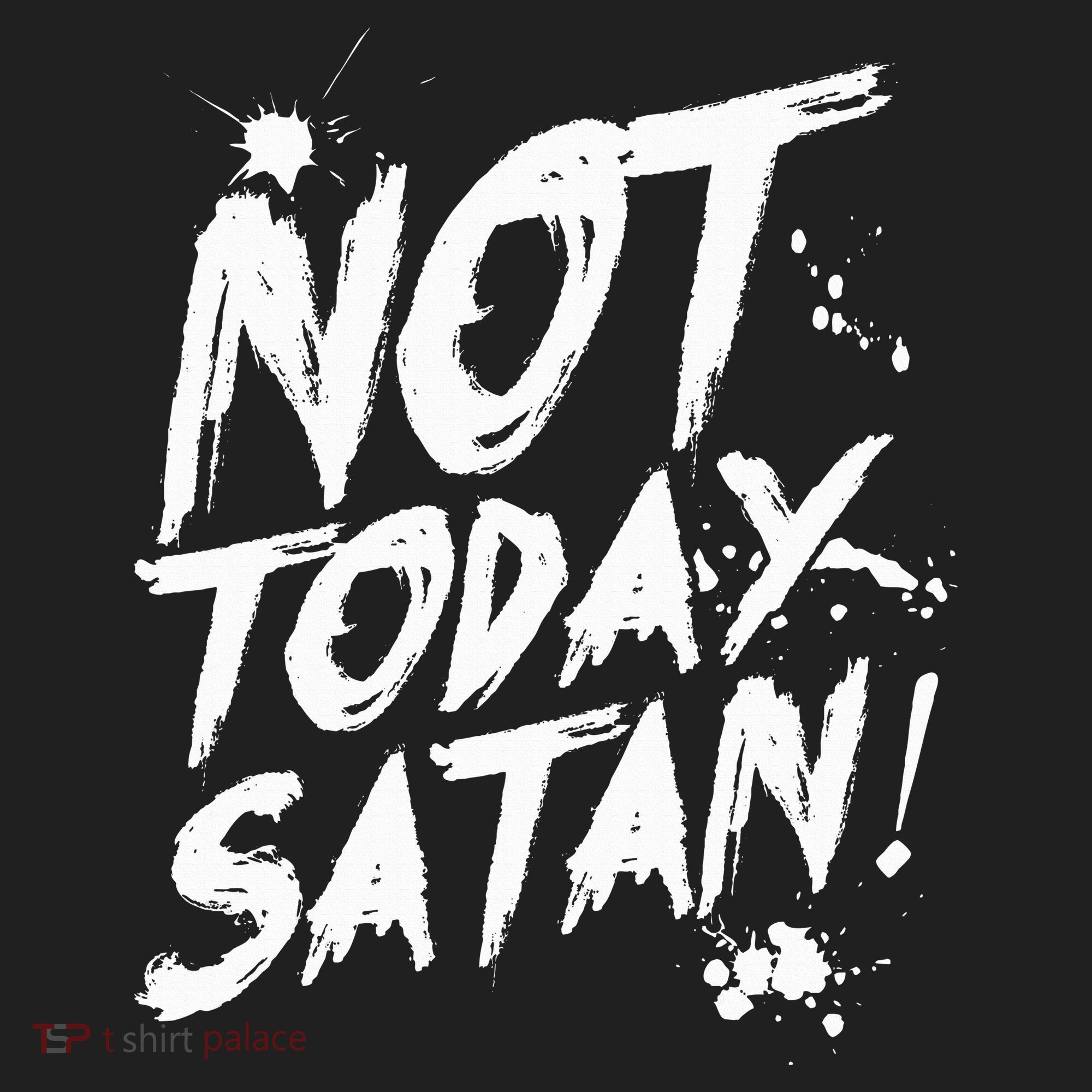 Not Today Satan  Funny Anti Satan Gift Beanie
