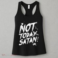 Not Today Satan  Funny Anti Satan Gift Women's Tank Top thumb 3
