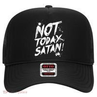 Not Today Satan  Funny Anti Satan Gift Hat thumb 0