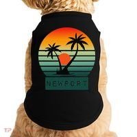 Newport Tropical Sunset Palm Trees Beach Doggie Tank thumb 0