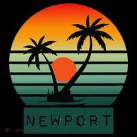 Newport Tropical Sunset Palm Trees Beach Coffee Mug thumb 5