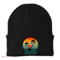 Newport Tropical Sunset Palm Trees Beach Beanie thumb 0