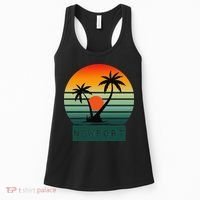 Newport Tropical Sunset Palm Trees Beach Women's Tank Top thumb 0