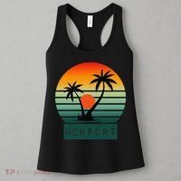 Newport Tropical Sunset Palm Trees Beach Women's Tank Top thumb 3
