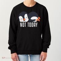 Not Today Sea Bird King Emperor Penguin Lover Penguin Women's Sweatshirt thumb 0