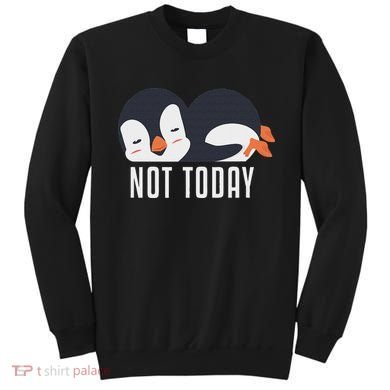 Not Today Sea Bird King Emperor Penguin Lover Penguin Sweatshirt