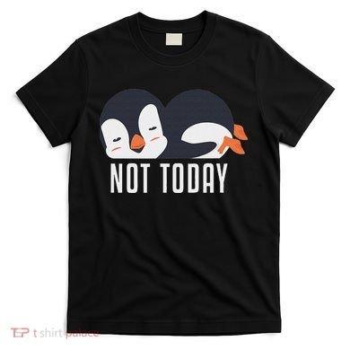 Not Today Sea Bird King Emperor Penguin Lover Penguin T-Shirt