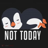 Not Today Sea Bird King Emperor Penguin Lover Penguin T-Shirt thumb 7